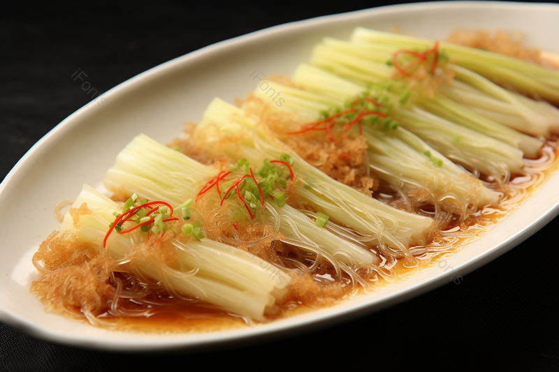 蒜蓉粉丝娃娃菜菜式菜品家常菜食物,高清,摄影图,摄影图片,图片大全,摄影图免费下载